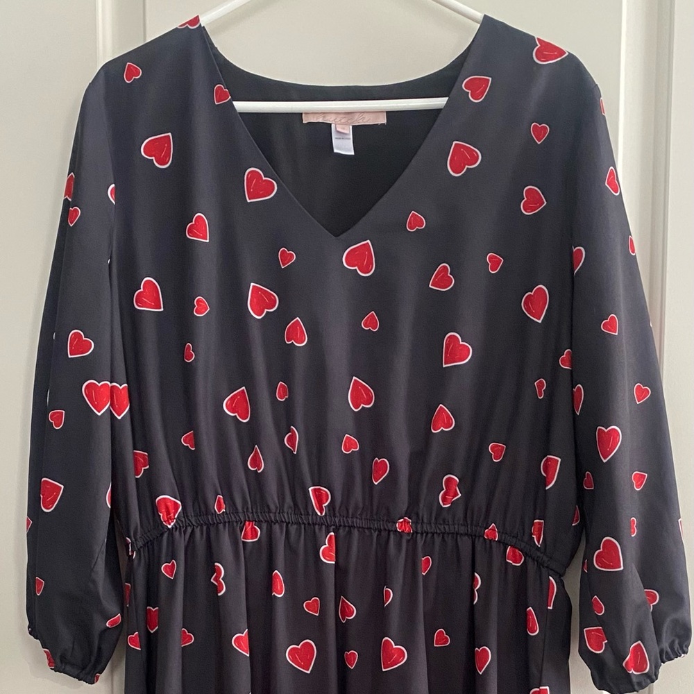 Black Dress w/hearts